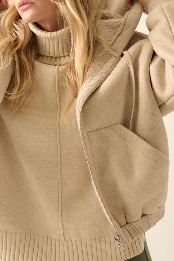 Daisy Shearling Lined Hoodie