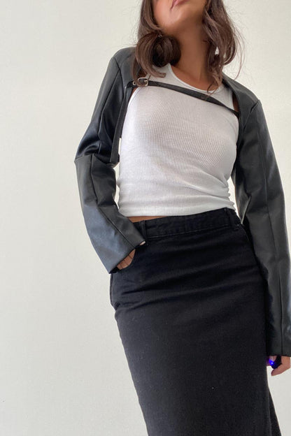 Danielle Vegan Leather Bolero