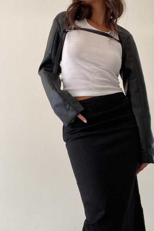 Danielle Vegan Leather Bolero