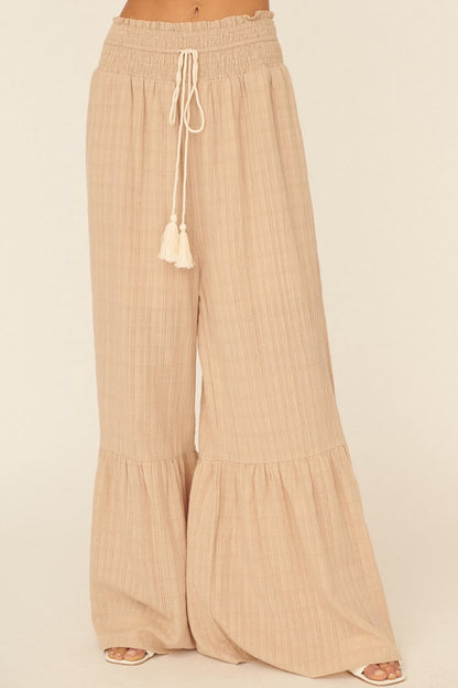 Ashlyn Smocked Flair Pants