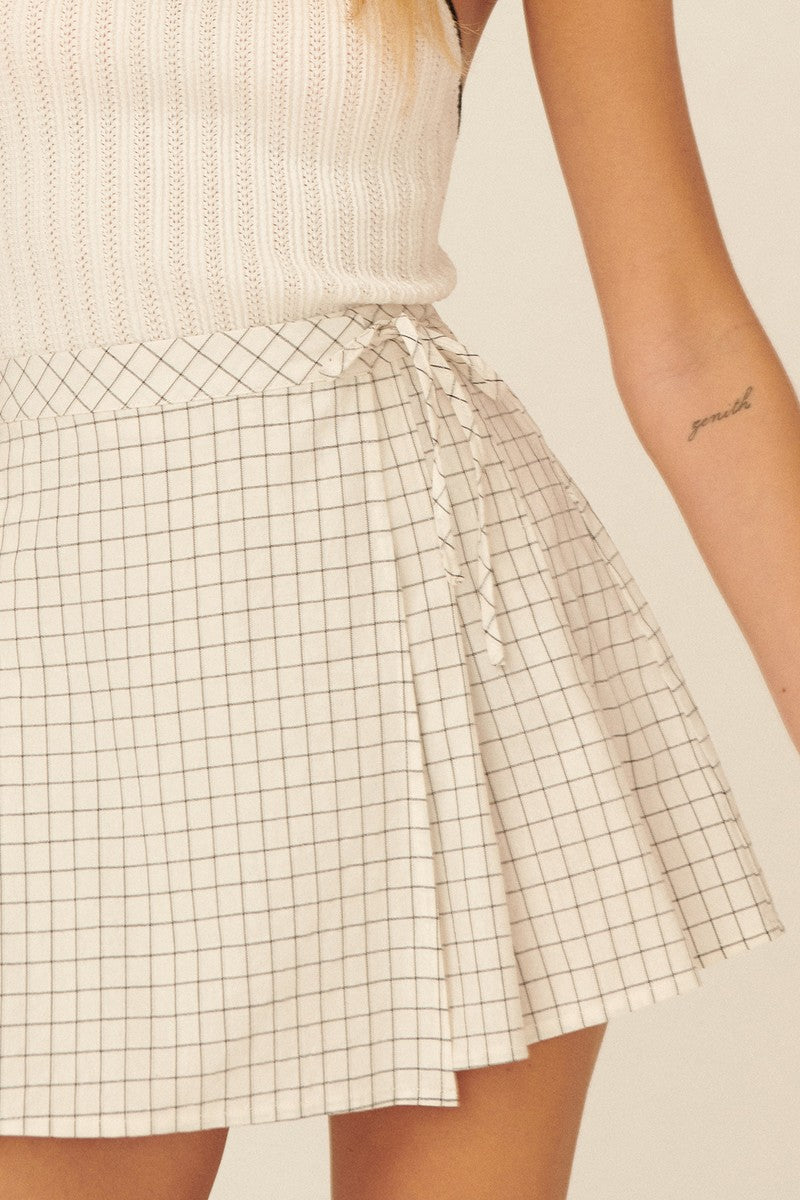 April Plaid Skort