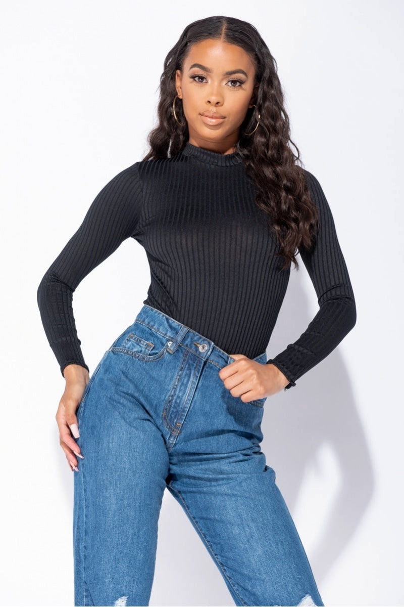 Amina Rib Knit Bodysuit