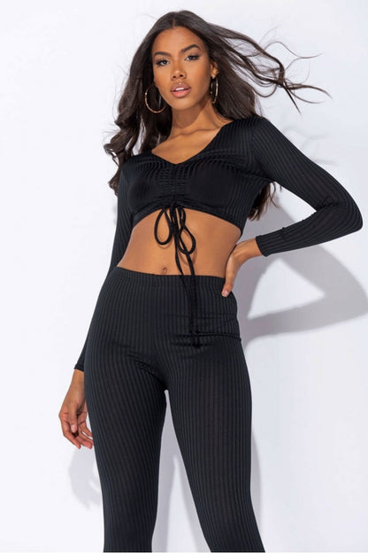 Amy Cropped Loungewear Set