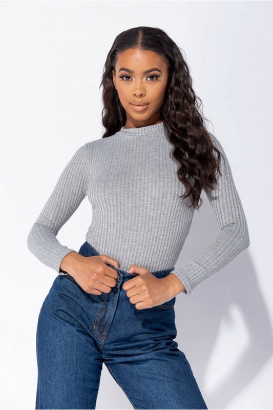 Amina Rib Knit Bodysuit