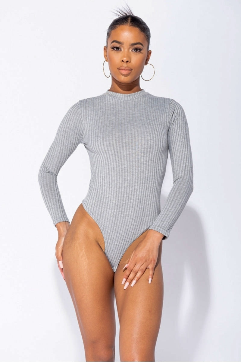 IVY Knit Bodysuit Grey – 4TH ARQ
