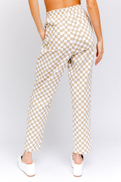 Aspen Checkered Drawstring Pants