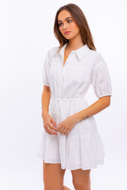 Alexis Puff Sleeve Tiered Dress